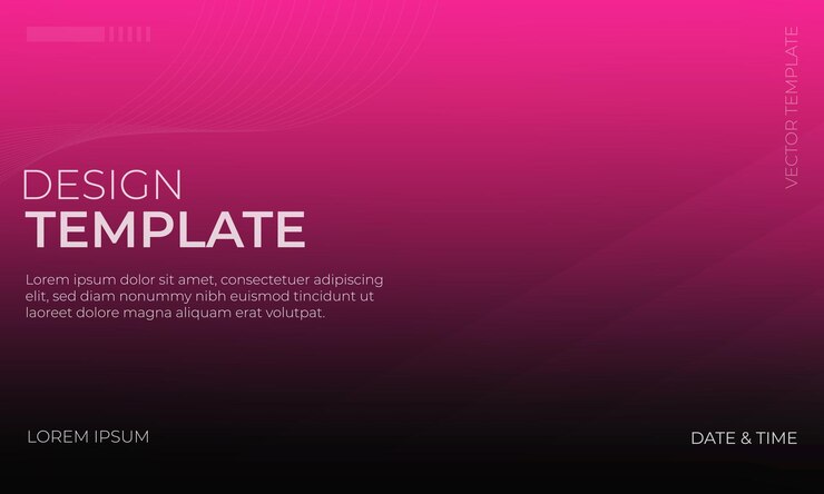 Vector stunning pink and black gradient background design