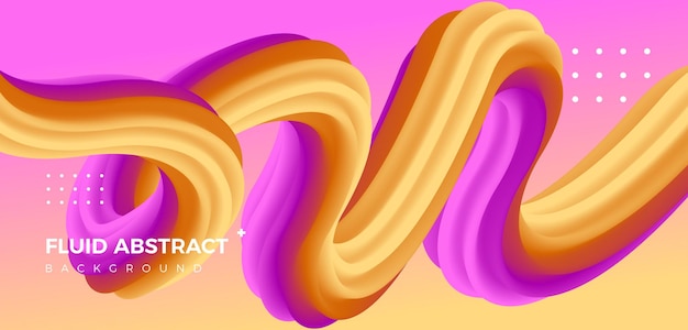 Stylish corrugated motion high-grade red yellow mixed fluid gradient abstract background