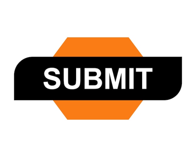 Submit Button on white background illustration