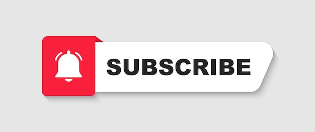 subscribe button with hand cursor subscribe to video channel