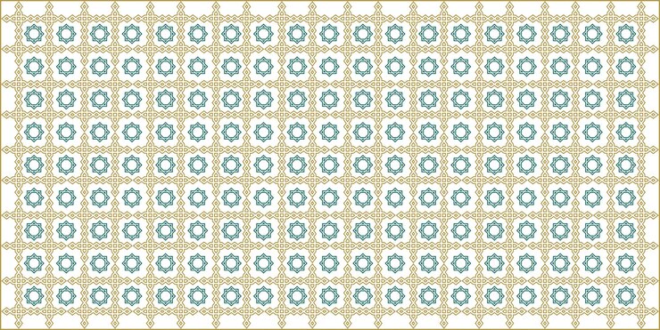 Vector subtle floral geometric pattern