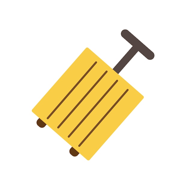 Suitcase flat icon isolated on white background for your web and mobile app