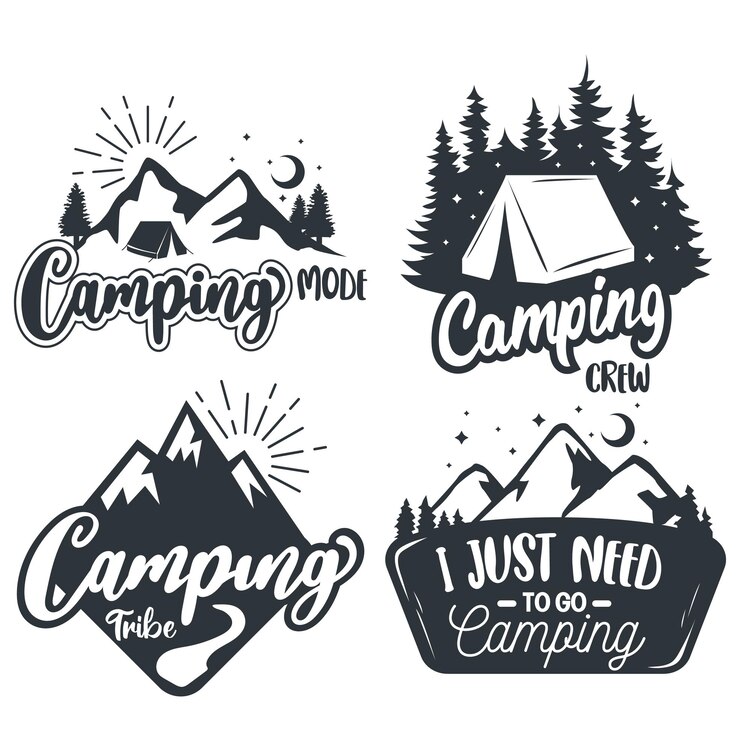 Vector summer camp vector illustration concept for shirt or logo camping