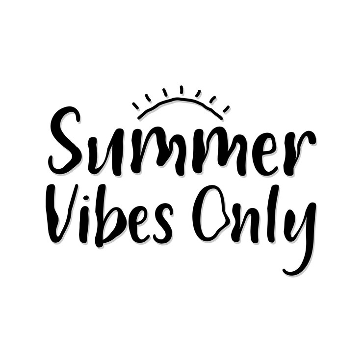 Vector summer vibes only