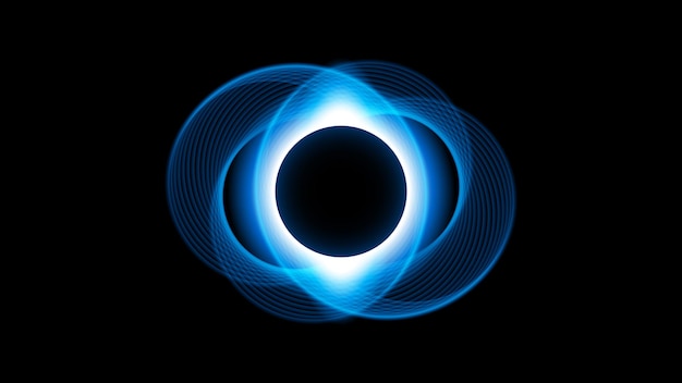 sun eclipse fire dark background vector moon design style space science glow light