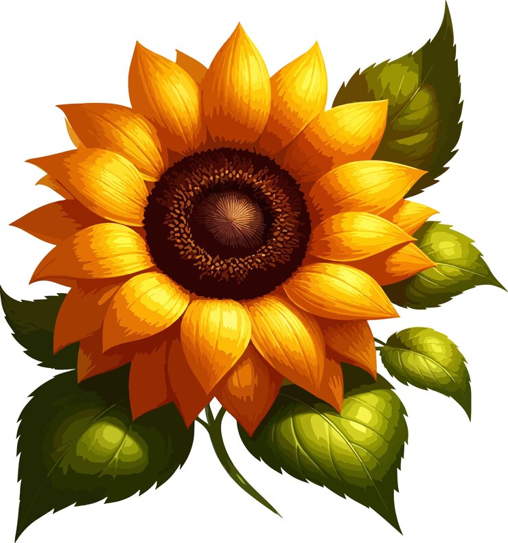 Vector sunflower