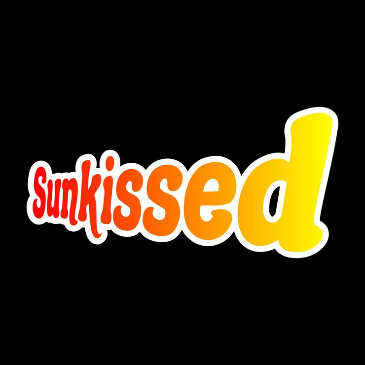 Vector sunkissed summer vector element icon sticker illustration