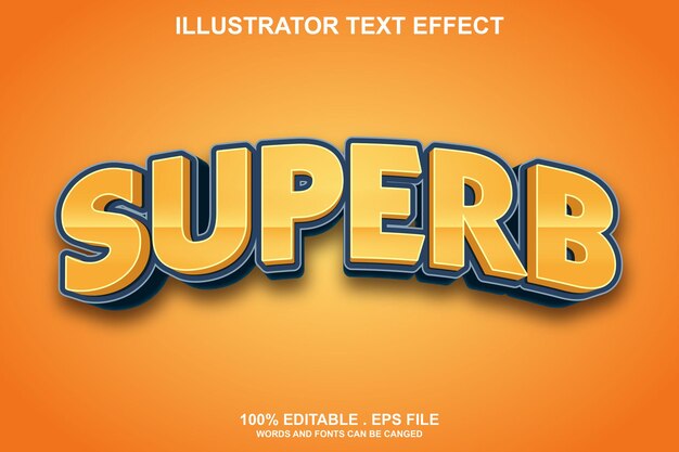 suoerb  text effect editable