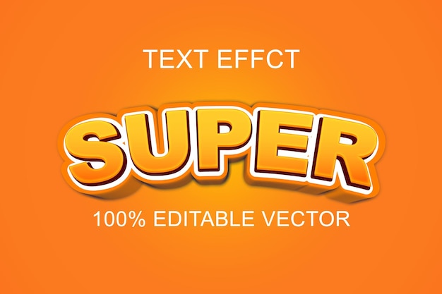 super beautiful editable text effect free vector