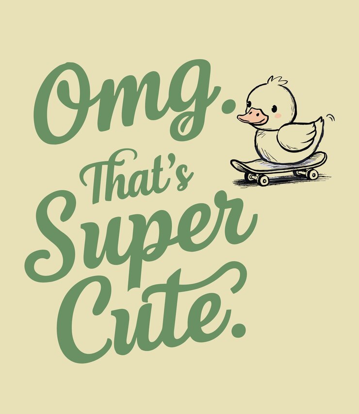 Super Cute Duck lettering