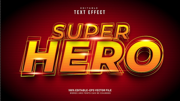 Super Hero Text Effect