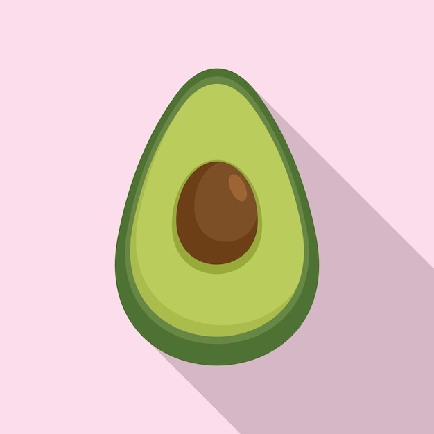 Superfood avocado icon Flat illustration of superfood avocado vector icon for web design