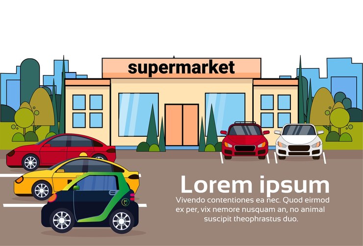 Vector supermarket