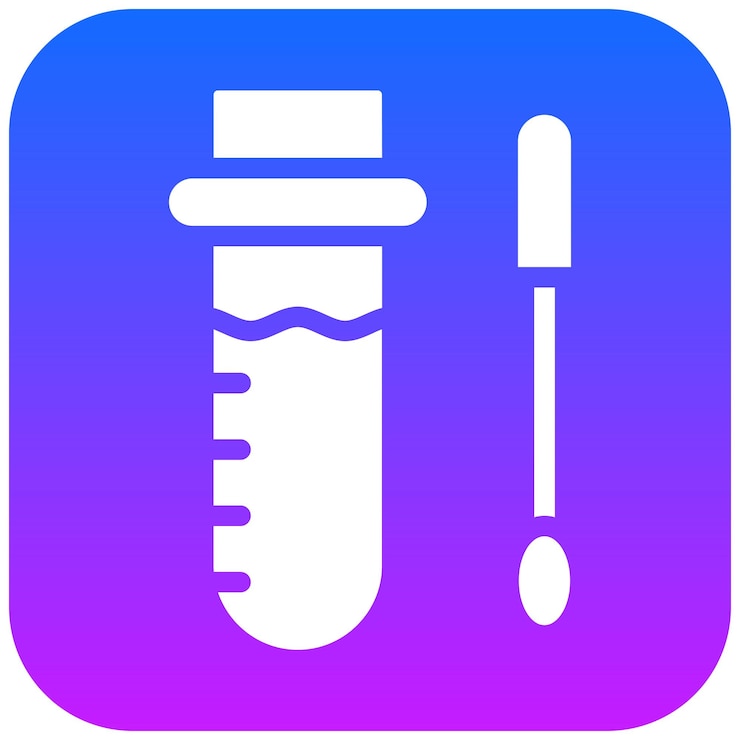 Vector swab test icon