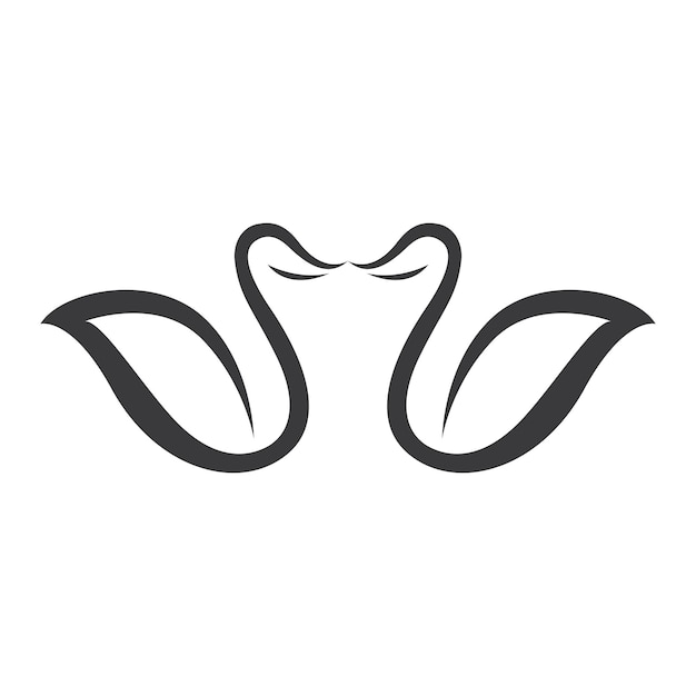 Swan Icon Template Vector Illustration