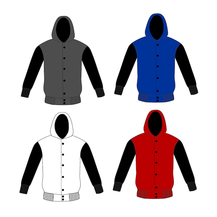 Vector sweater hoodie template