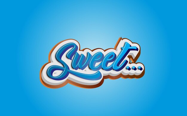sweet Text Style Effect