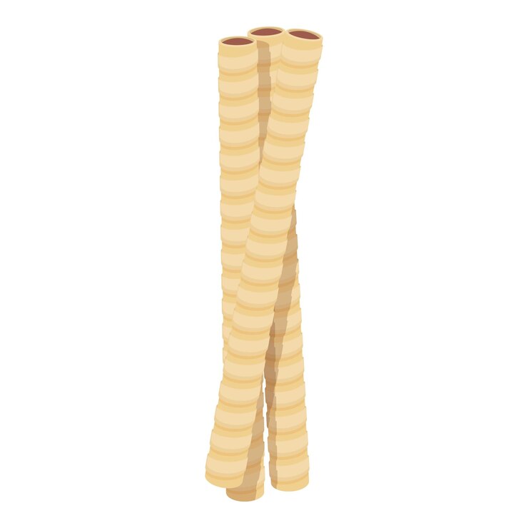 Vector sweet wafer rolls icon cartoon vector roll stick cookie cream