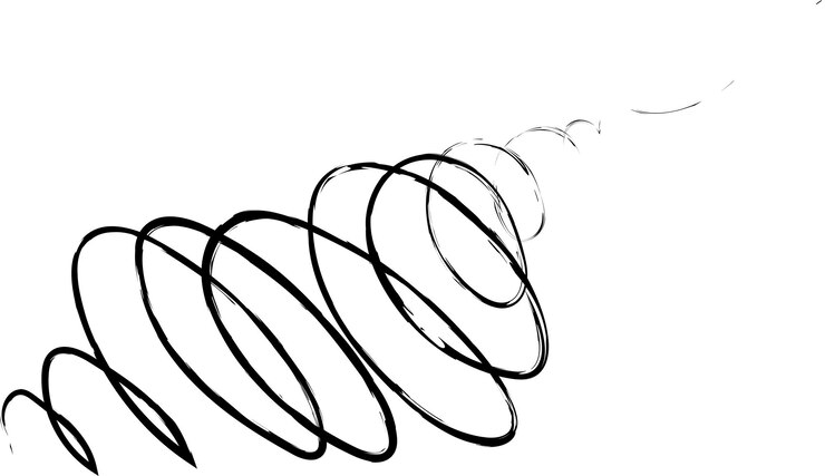 Vector swirl pencil texture hand drown vector