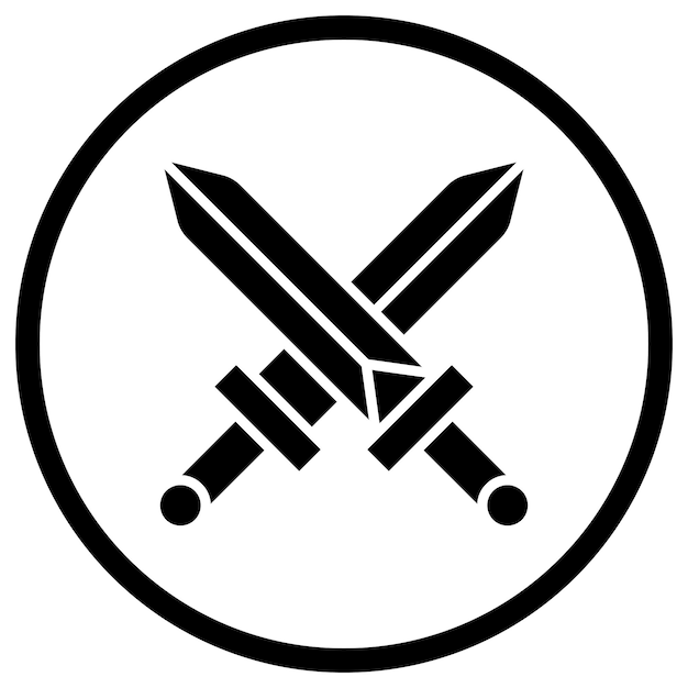 Swords Vector Icon Design Illustration