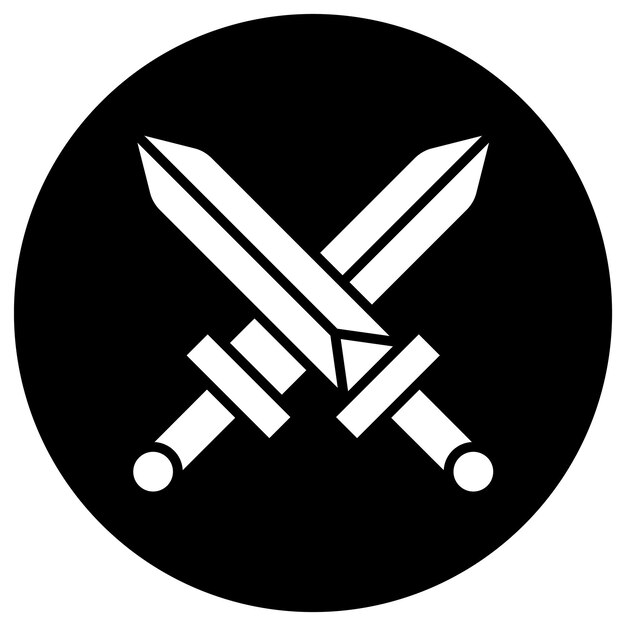 Swords Vector Icon Design Illustration
