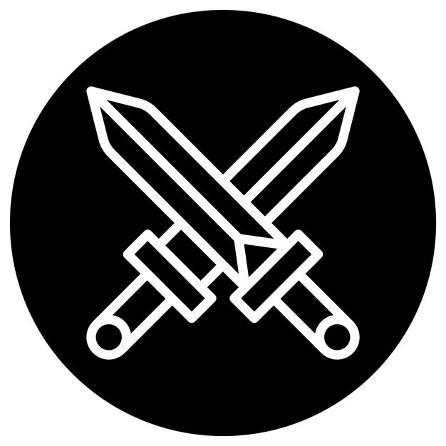 swords vector icon design illustration