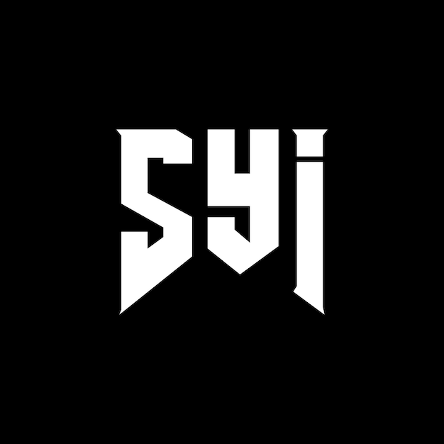 SYI letter logo design for technology company SYI logo design black and white color combination SYI logo SYI vector SYI design SYI icon SYI alphabet SYI typography logo design