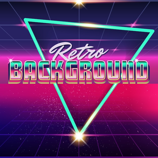 Synthwave Retro Design And Elements 
