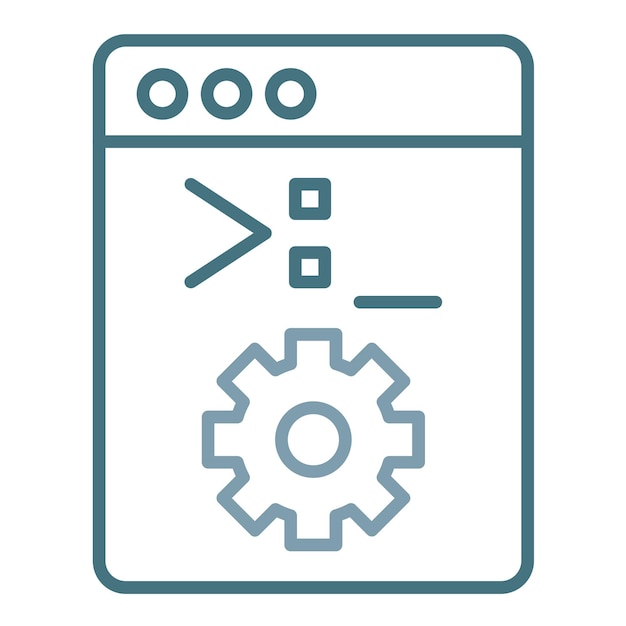 system console flat illustration