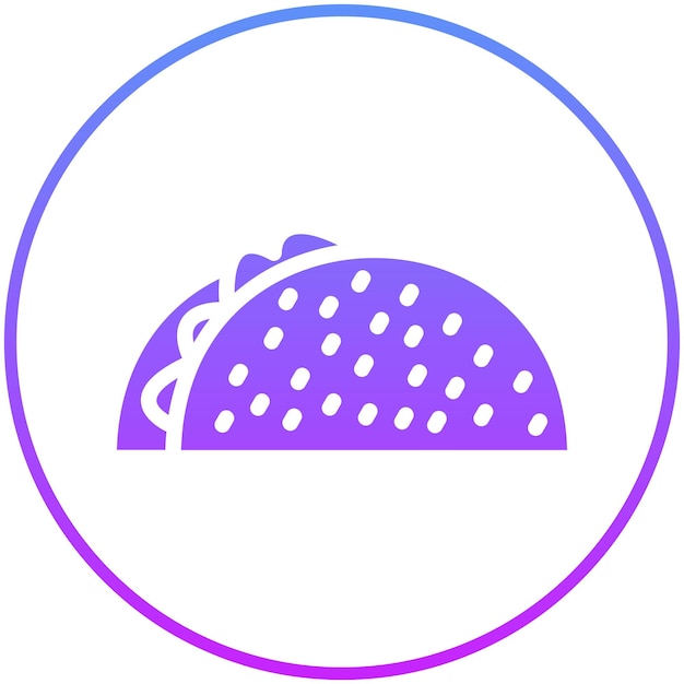 taco bar vector icon illustration of catering iconset