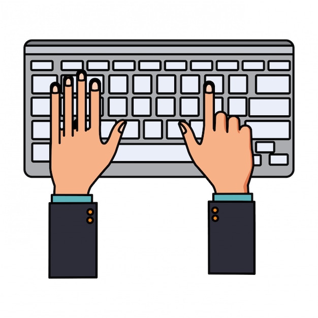 Tangan di keyboard