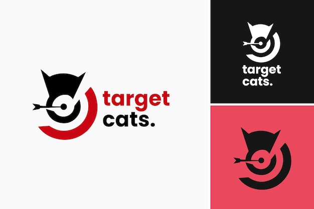 Target Cats Logo is a title for a design asset that depicts a logo related to cats and a target