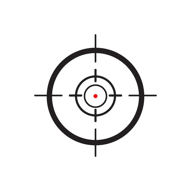 Target crosshair for aiming and focus