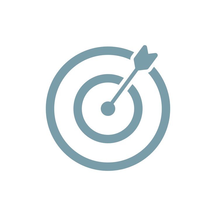 Target icon vector design templates isolated on white background