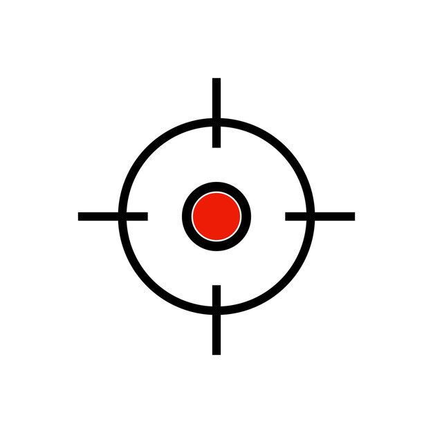Target icon vector ilustration template