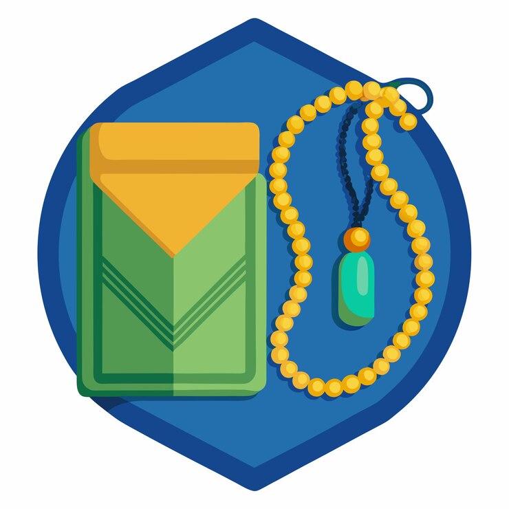 Vector tasbih kit vector spiritual bead designs for modern art