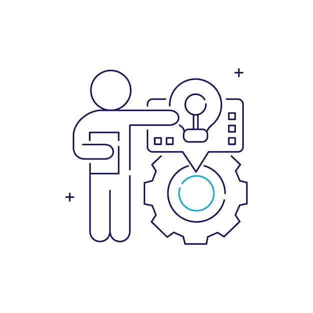 Task Prioritization Vector Graphic Icon Design with Editable Stroke