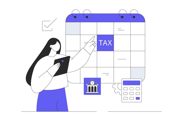 Tax payment deadline planning payments on calendar schedule calculation Regular monthly tax