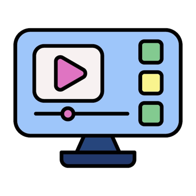 Teaser Flat Illustration