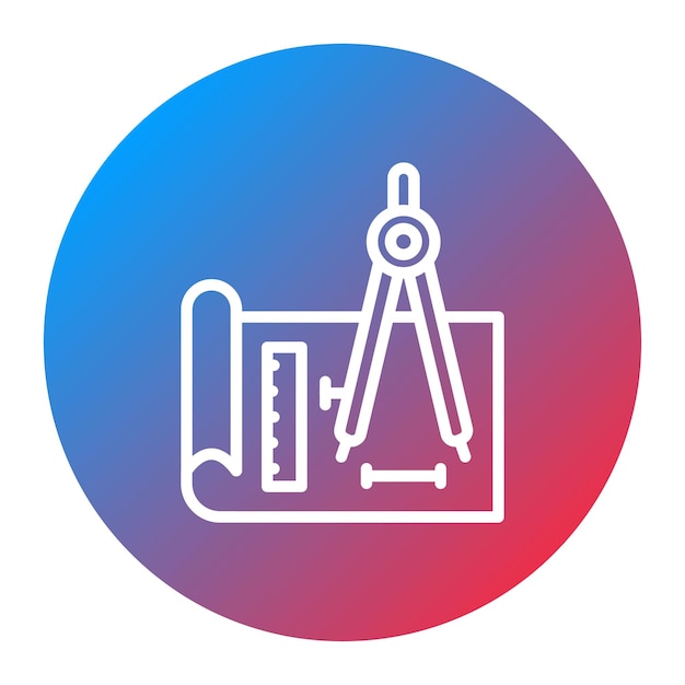 Technical Drawing icon vector image Can be used for Engineer in Mechanics