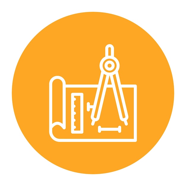 Technical Drawing icon vector image Can be used for Engineer in Mechanics