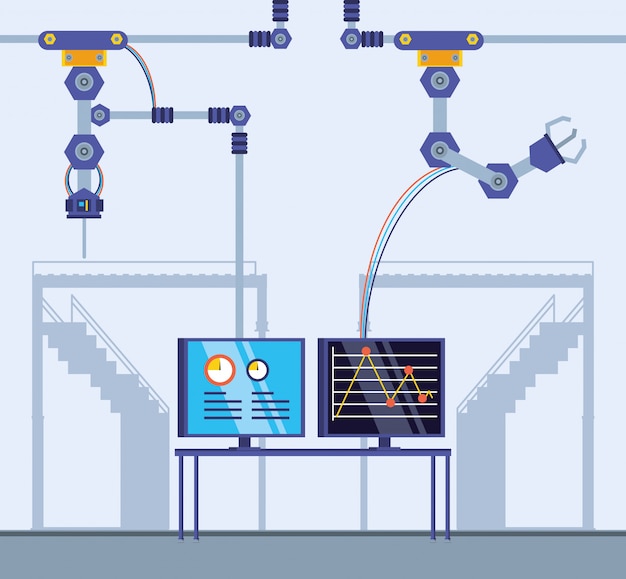 technified factory scene 