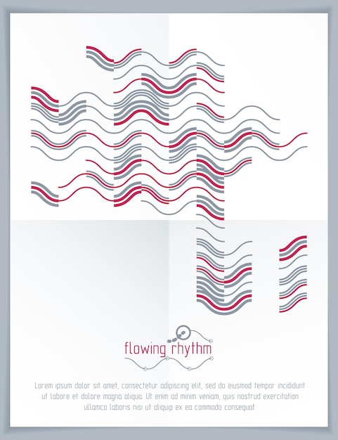 technological vector wallpaper made with abstract lines. modern geometric composition for use as advertising banner.