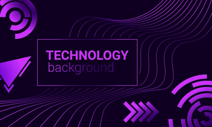 Technology background Dark modern abstract backdrop