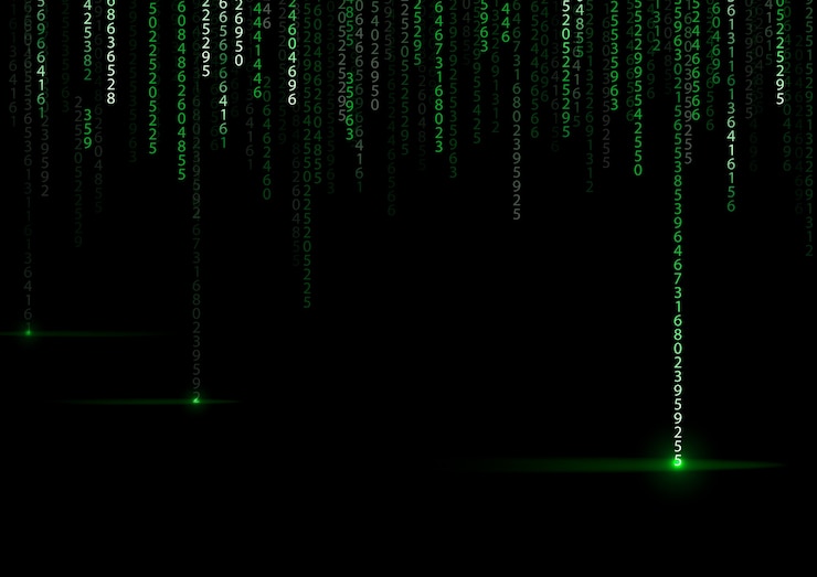 Vector technology binary background