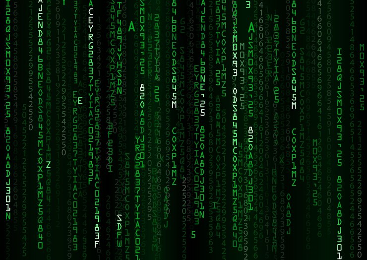 Vector technology binary background
