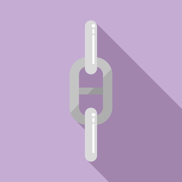 technology chain icon flat vector web link internet network