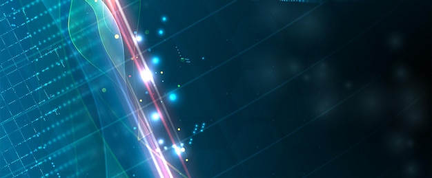 technology data background idea of global business solution
