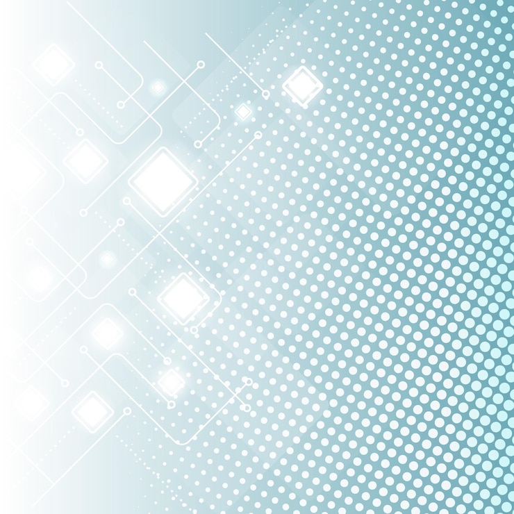 Vector technology halftone modern background vector