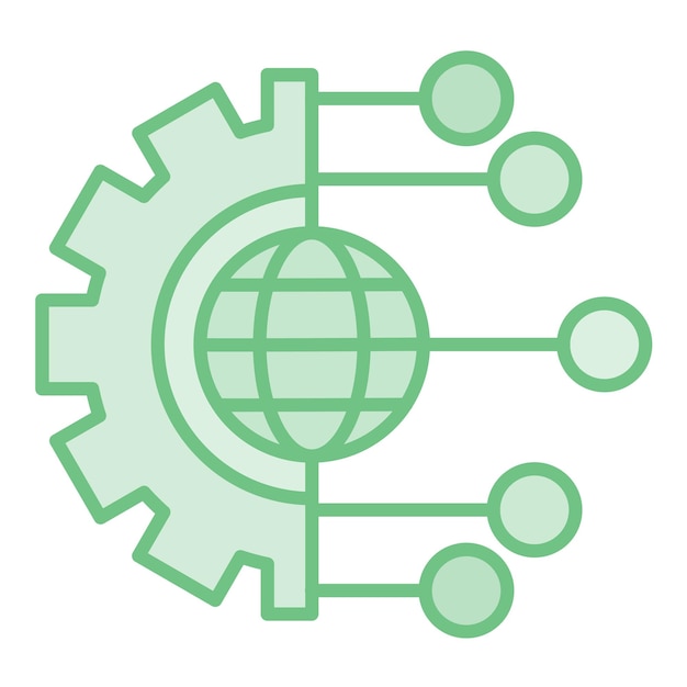 technology icon vector image can be used for big data